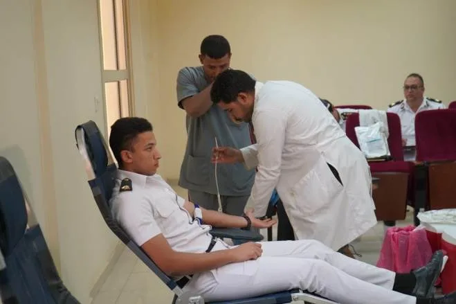 حملة للتبرع بالدم بمديرية أمن القاهرة
