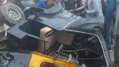 إصابة 6 أشخاص بينهم 3 أطفال في حادث تصادم سيارة وتوك توك بالدقهلية