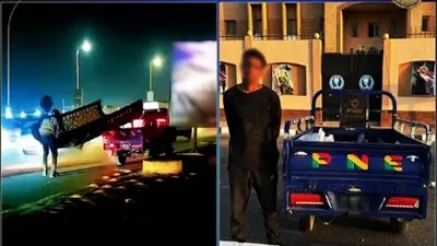 الداخلية تضبط لص اللافتات الحديدية بالقليوبية بعد ظهوره في مقطع مصور