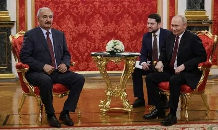 خليفة حفتر يلتقي بوتين ومسؤولين روسيين في موسكو