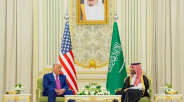 ولي العهد والرئيس الأمريكي يترأسان اجتماع القمة السعودية الأمريكية ويوقعان اتفاق الشراكة الاقتصادية الاستراتيجية بين الحكومتين.