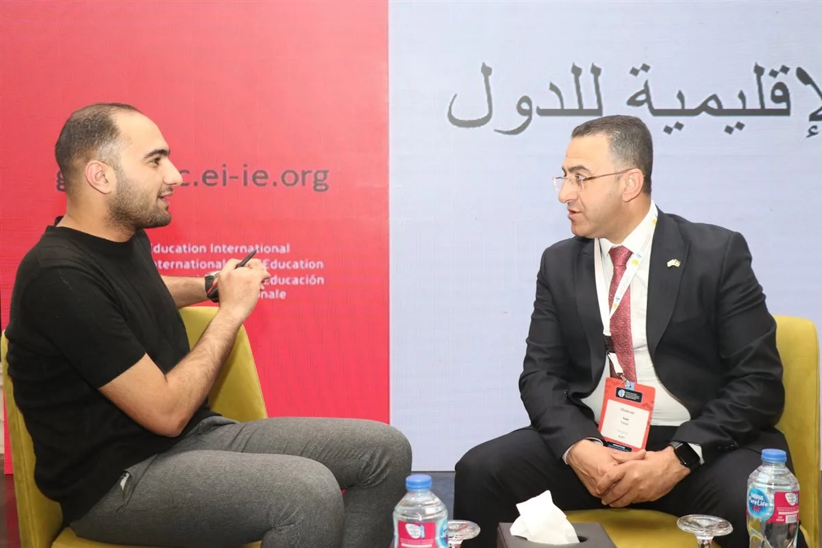 اتحاد المعلمين الفلسطينيين: التحديات التي تفرضها الاحتلال على التعليم والاتفاق على زيادة الرواتب بنسبة 70%.. التعليم في غزة كعمل مقاوم | حوار اتحاد المعلمين الفلسطينيين: التحديات التي تفرضها الاحتلال على التعليم والاتفاق على زيادة الرواتب بنسبة 70%.. التعليم في غزة كعمل مقاوم | حوار