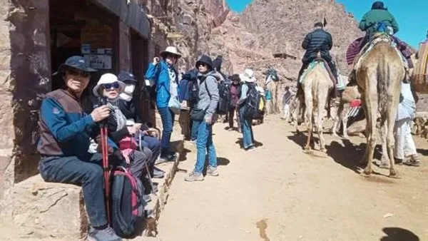 308 زائرين يتوافدون إلى المعالم الدينية في مدينة سانت كاترين