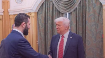 عاجل.. “ترامب” يشجع “الشرع” على الانضمام إلى الدين الإبراهيمي وإقامة علاقات مع إسرائيل