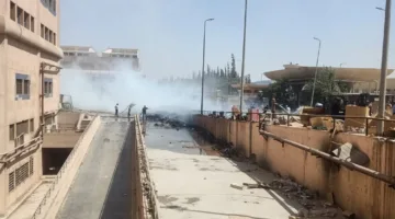 اندلاع نار في مصنع الشرقية للدخان في مدينة أكتوبر
