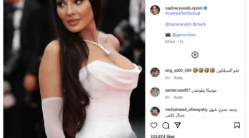 نادين نسيب نجيم تتألق بحضورها في مهرجان كان السينمائي