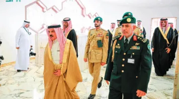 ملك البحرين يغادر العاصمة السعودية الرياض