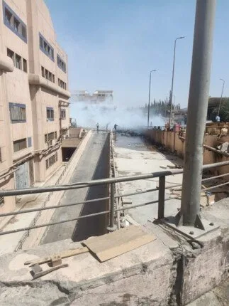 نشوب حريق في مصنع الشرقية للدخان في أكتوبر