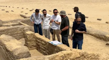 لمتابعة الاكتشافات: زيارة المعهد الفرنسي للآثار الشرقية لموقع البعثة الأثرية في الفيوم | صور