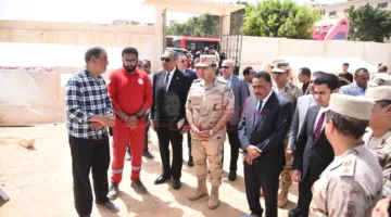 محافظ مطروح يشارك في التمرين العملي المشترك للتصدي للأزمات والكوارث في المحافظة