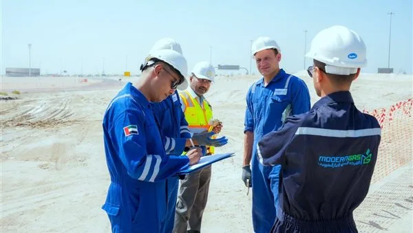 لتلبية احتياجات عين المها والمارينا، مودرن جاس المصرية تكمل مشروعًا كبيرًا للغاز الطبيعي في الإمارات.