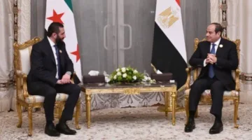 عاجل | أحمد الشرع يعبّر عن امتنانه للرئيس السيسي: «لمست اهتمامه بنهوض سوريا وإعادة إعمارها»