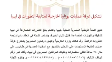 غرفة طوارئ في وزارة الخارجية لمتابعة أوضاع المصريين في ليبيا.. وتوفير 3 أرقام للتواصل.