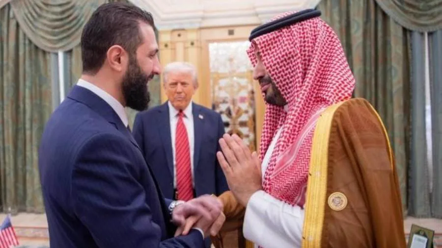 ولي العهد والرؤساء الأمريكي والسوري يجتمعون لمناقشة مستقبل الأوضاع في سوريا