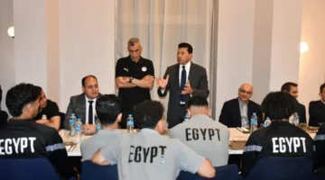 وزير الشباب يشارك منتخب الشباب تحت 20 سنة احتفالات التأهل لمنافسات كأس العالم