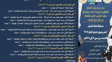 إعلان أسماء الفائزين في مسابقة “مصر من منظور شبابها لعام 2025” في “المجلس الأعلى للثقافة”