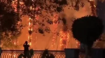 النيران تندلع واستجابة من الدفاع المدني.. حريق في كورنيش المعادي