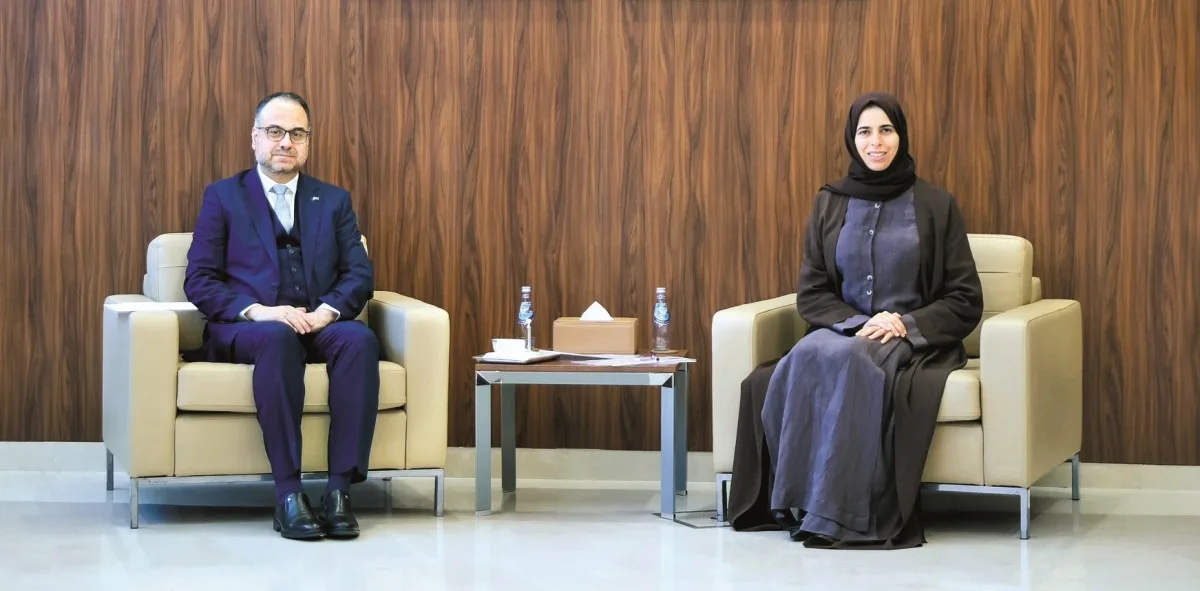 وزيرة التربية تبرز التزام قطر القوي بدعم الشعب السوري