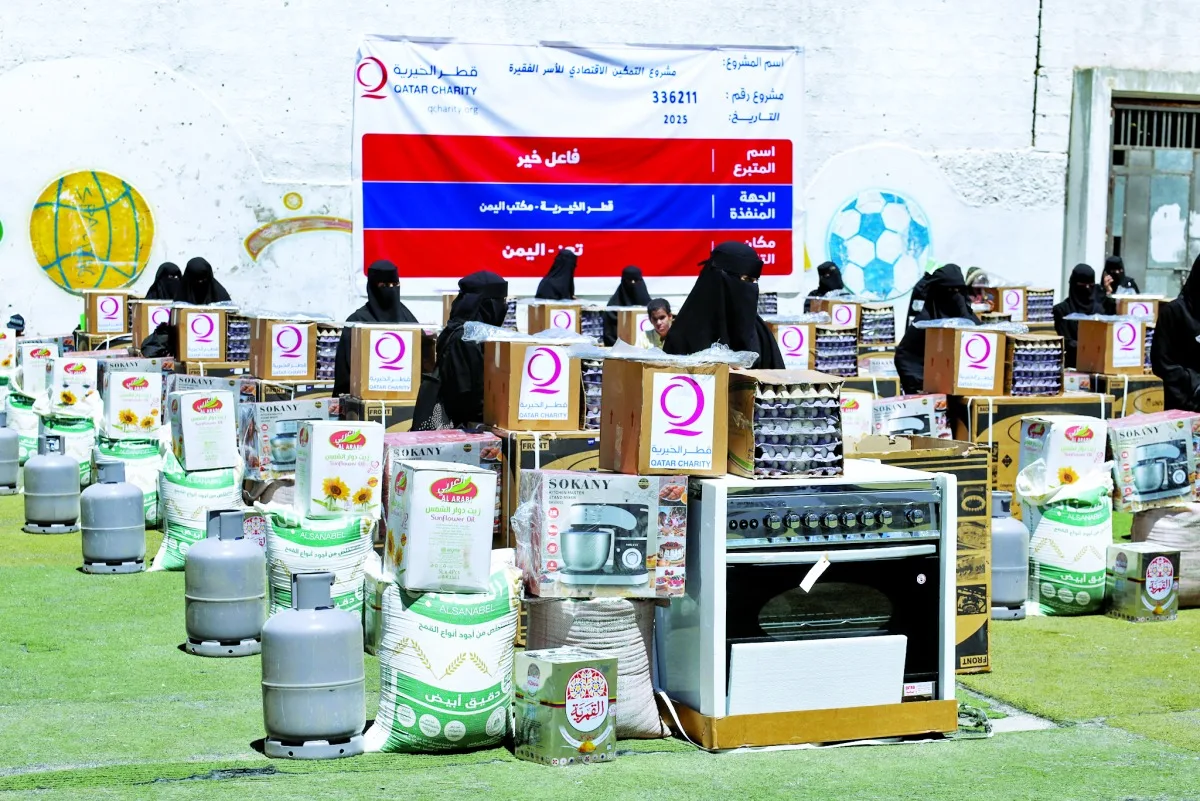 قطر الخيرية تدعم الأمهات للأيتام في اليمن من الناحية الاقتصادية