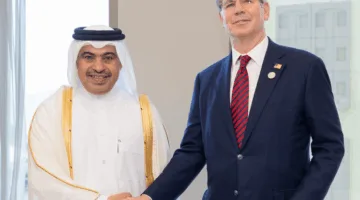 وزير المالية يلتقي بوزير الخزانة الأمريكي