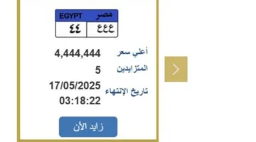 مزاد مثير على لوحة سيارة فريدة بسعر 4.5 مليون | اكتشف التفاصيل!