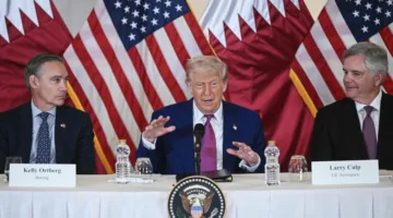 الرئيس الأمريكي: أمير قطر قائد عظيم ورائع، وإقليمنا يزخر بالمواهب القيادية.