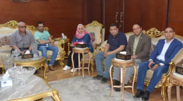 صور: محافظ الغربية يتباحث مع مستشار وزير التنمية المحلية حول ملاحظات تشغيل مجزر شوني