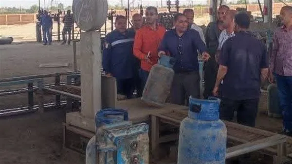 ضبط أسطوانات وزنها غير مكتمل خلال حملة تفتيش في المنيا