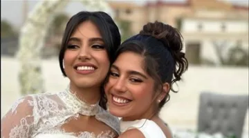 مايان السيد تحتفل بزواج شقيقتها وتشاركها في ارتداء الفستان الأبيض