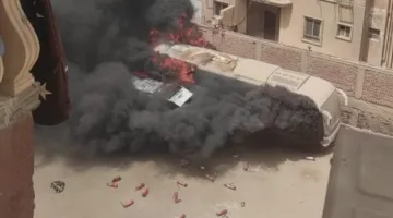 تفاصيل حريق في حافلات مدرسة خاصة بحدائق الأهرام