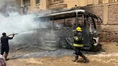 كافة المعلومات حول حريق أتوبيس مدرسة حدائق الأهرام.. إدارة المدرسة تؤكد: اشتعلت النيران بسبب ماس كهربائي كافة المعلومات حول حريق أتوبيس مدرسة حدائق الأهرام.. إدارة المدرسة تؤكد: اشتعلت النيران بسبب ماس كهربائي