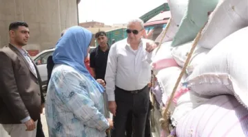 جولة غير متوقعة لمحافظ الغربية لمعاينة مواقع تخزين القمح في طنطا
