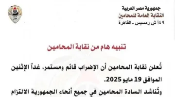 نقابة المحامين تؤكد استمرار الإضراب، والصحفيون يعبرون عن دعمهم