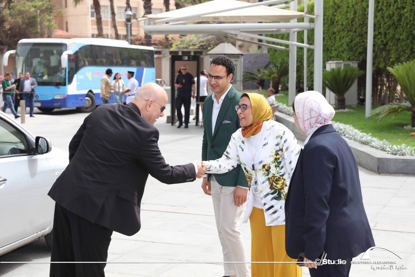تحت رعاية فخامة الرئيس عبد الفتاح السيسي رئيس الجمهورية  مكتبة الإسكندرية تستضيف وفد منحة ناصر للقيادة الدولية في نسختها الخامسة