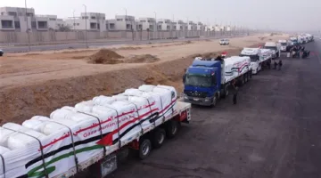 الأمم المتحدة: السماح بدخول المساعدات إلى غزة اليوم يعد نقطة في بحر.
