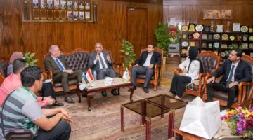 لقاء رئيس جامعة طنطا مع مسؤول رفيع في وزارة الشباب والرياضة