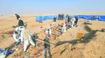 استخراج رفات 1700 فرد من القبور الجماعية في العراق