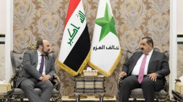 السّامرائي يناقش مع السفير التشيكي تعزيز التعاون الثنائي في المجالات الثقافية والاقتصادية والتعليمية.