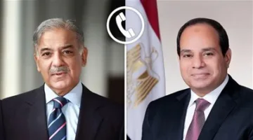الرئيس السيسي يجري مكالمة هاتفية مع رئيس الوزراء الباكستاني شهباز شريف