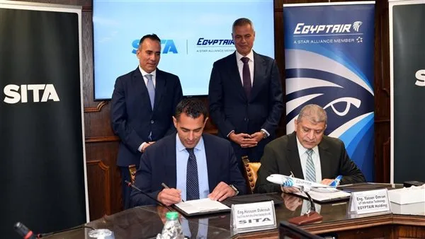 مصر للطيران تطوٍّر بنيتها الرقمية من خلال شراكة استراتيجية مع SITA الرائدة في تكنولوجيا المعلومات للنقل الجوي مصر للطيران تطوٍّر بنيتها الرقمية من خلال شراكة استراتيجية مع SITA الرائدة في تكنولوجيا المعلومات للنقل الجوي