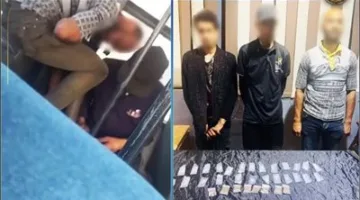 اعتقال شخصين ظهرا في فيديو وهما يتعاطيان المخدرات داخل حافلة نقل عام في القليوبية