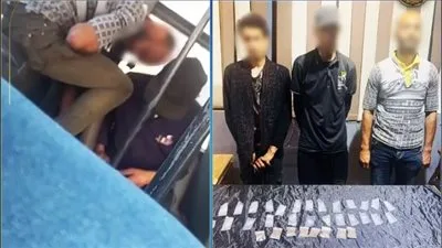اعتقال شخصين ظهرا في فيديو وهما يتعاطيان المخدرات داخل حافلة نقل عام في القليوبية اعتقال شخصين ظهرا في فيديو وهما يتعاطيان المخدرات داخل حافلة نقل عام في القليوبية