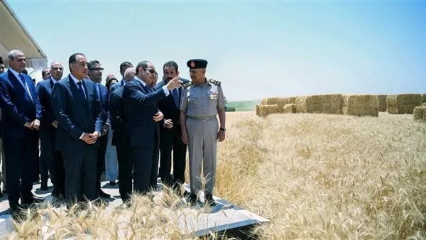 الرئيس السيسي يشارك في احتفالات حصاد القمح لعام 2025