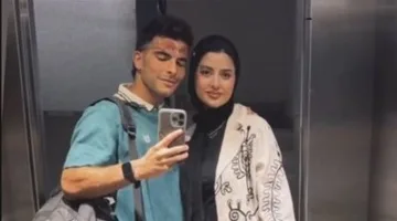 زيزو يشارك صورة جديدة له مع زوجته في المصعد (صورة)