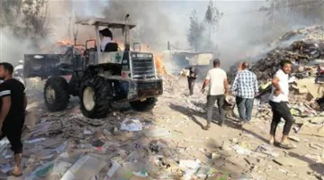 إصابة 7 أفراد في حريق بمصنع كراتين في مدينة الكردي بالدقهلية