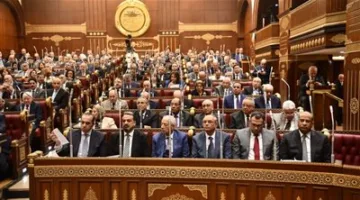 وكيل لجنة الشؤون التشريعية بمجلس الشيوخ يقدم تقريراً حول تعديل قانون انتخابات الغرفة الثانية لعام 2025.