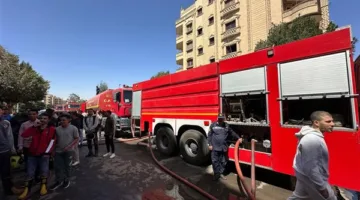 عاجل.. حريق في مبنى المستشارين بأسوان