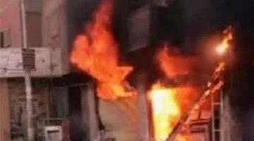 إخماد حريق اندلع في متجر لبيع الأدوات المنزلية في أبو النمرس