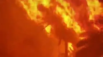 حريق يشتعل في الأراضي الزراعية شرق النجف