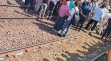 قطار يتسبب في وفاة طفلة أثناء مرورها عبر سكك الحديد في أبو النمرس